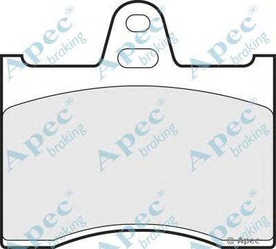 APEC BRAKING pad296 -  Комплект тормозных колодок, дисковый тормоз